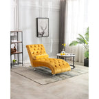 Fauteuil d'appoint en velours avec coussin lombaire et pieds en acrylique