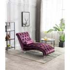 Fauteuil d'appoint en velours avec coussin lombaire et pieds en acrylique
