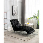 Fauteuil d'appoint en velours avec coussin lombaire et pieds en acrylique