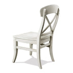 Chaises de salle à manger à dossier en X, lot de 2 - Blanc Fumé