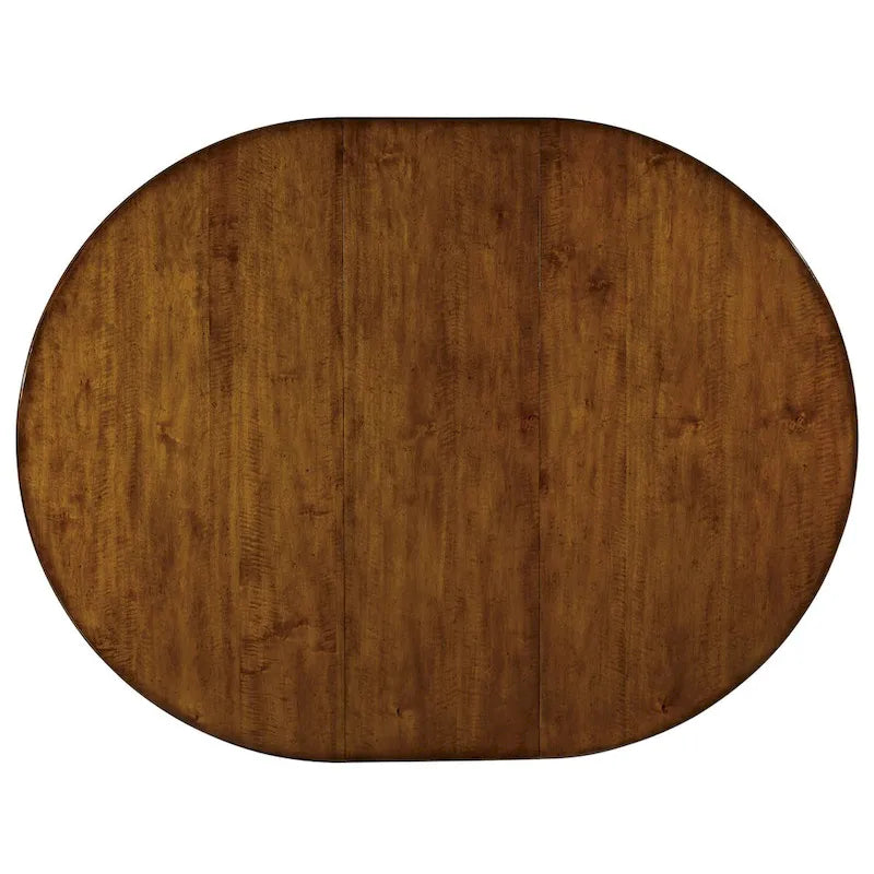 Table à manger ronde à piédestal avec rallonge de 45 cm - 60x30x60