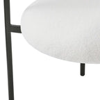 Chaises de salle à manger modernes en tissu avec accoudoirs et pieds en métal