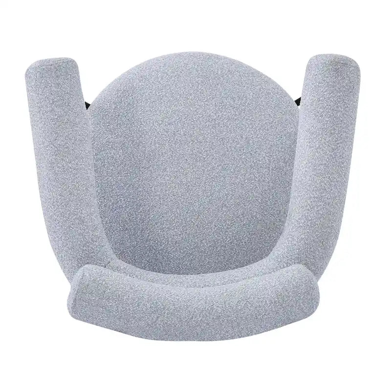 Chaises de salle à manger modernes en tissu avec accoudoirs et pieds en métal